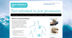 Desktop Screenshot of energisingmassage.co.uk