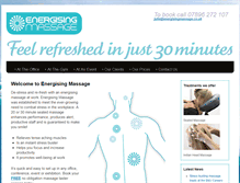 Tablet Screenshot of energisingmassage.co.uk